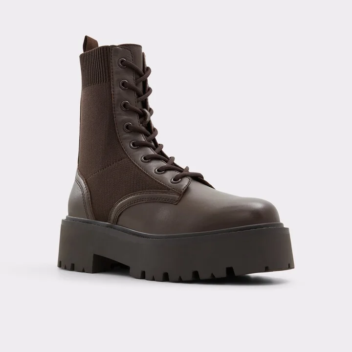Combat ankle boot - Brown - Image 5