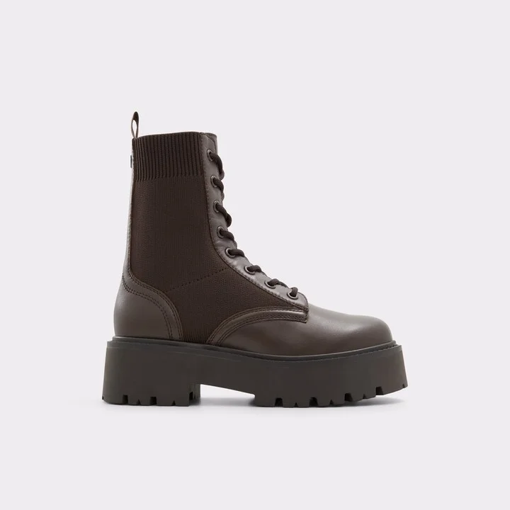Combat ankle boot - Brown