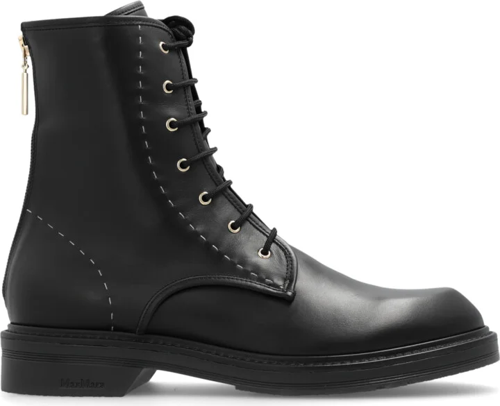 Combat Boots, , - Black