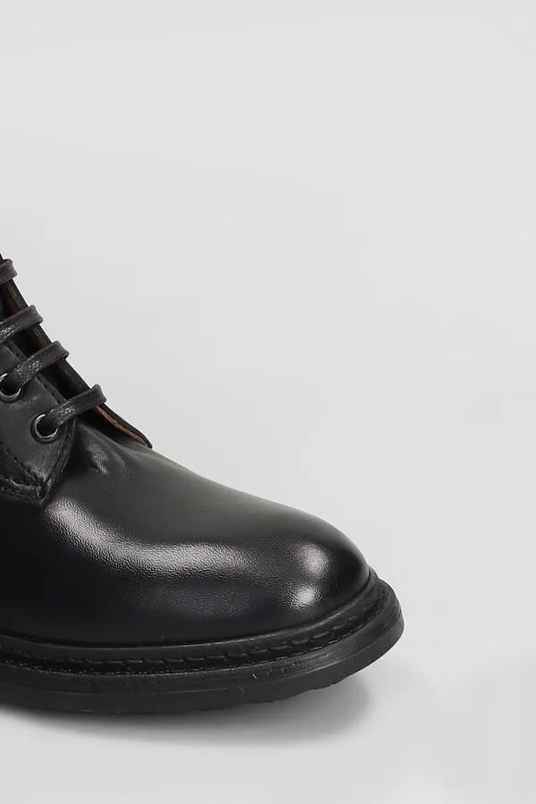 Combat Boots In Black Leather - Image 5