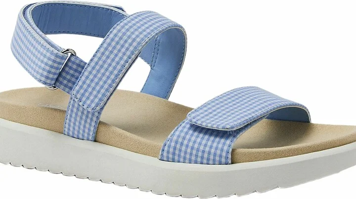 Comfort Adjustable Gingham Sandals - Image 2
