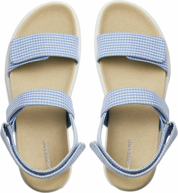 Comfort Adjustable Gingham Sandals