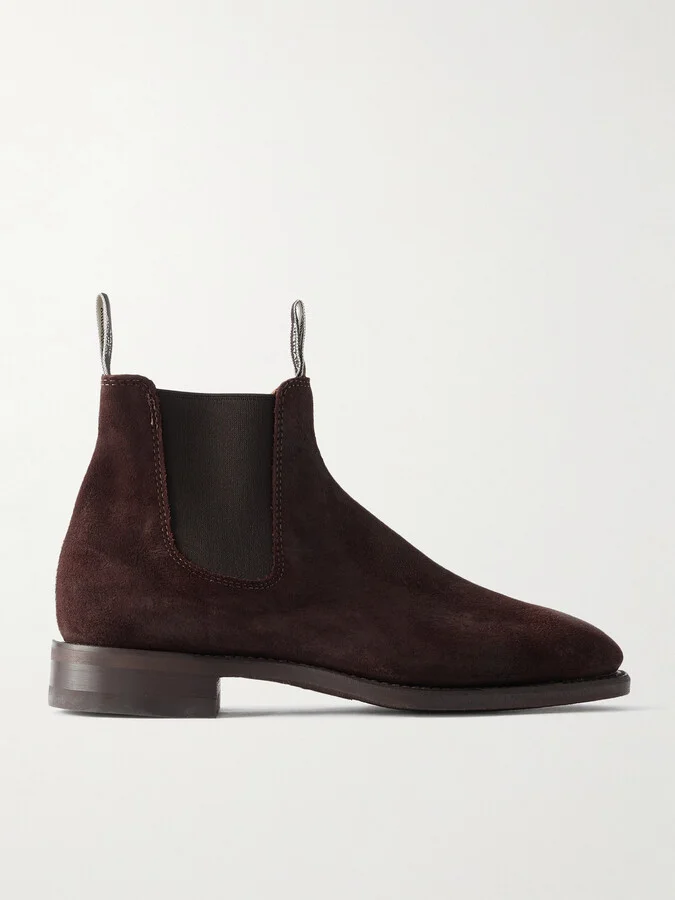 Comfort Craftsman Waxed-Suede Chelsea Boots