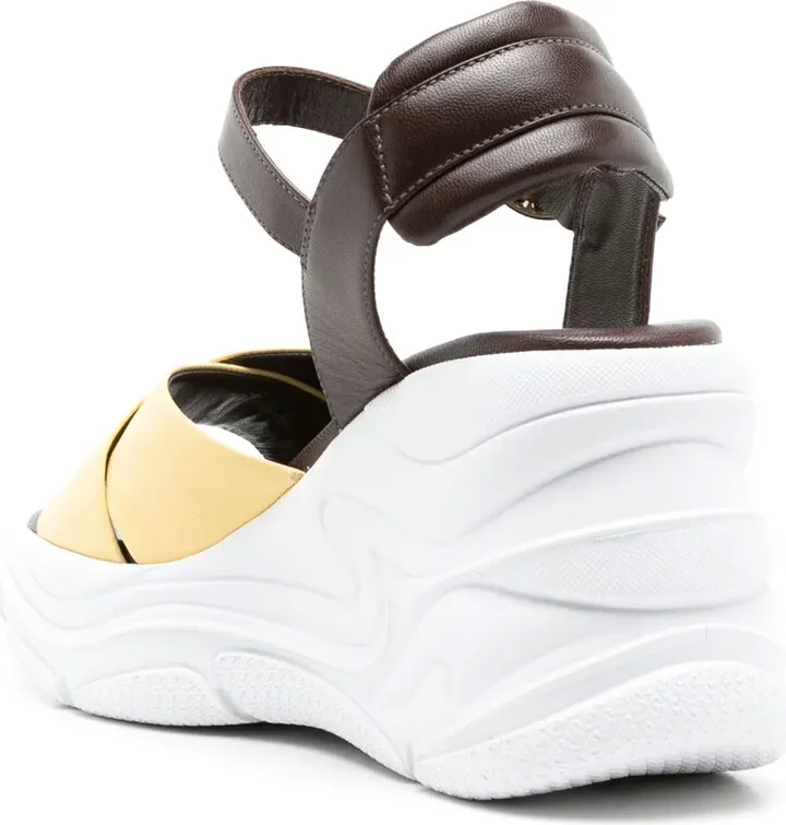 Comfort platform leather sandals - Image 3