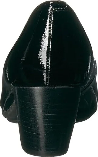 Comfortiva Amora High Women's Heels Black Goat Patent : 6 M (B), Leather - Image 5