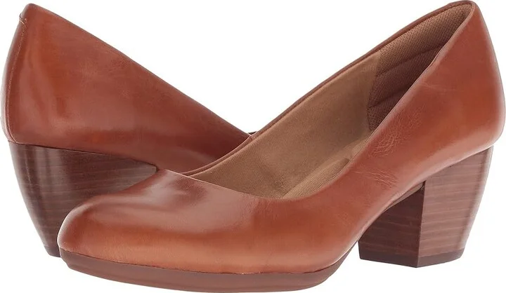 Comfortiva Amora High Women's Heels Cork Montana : 6 M (B), Leather