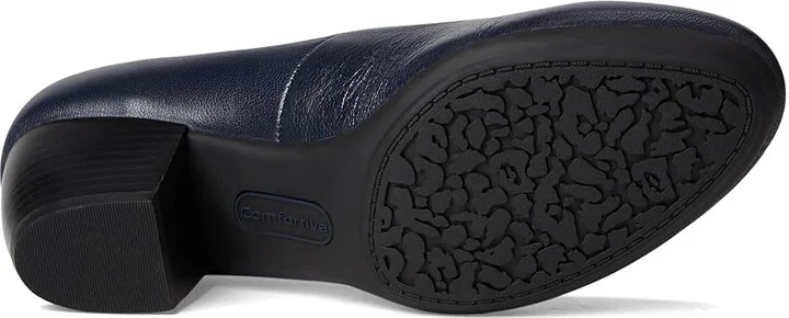 Comfortiva Amora High Women's Heels Peacoat Navy River Leather : 6 M (B) - Image 4
