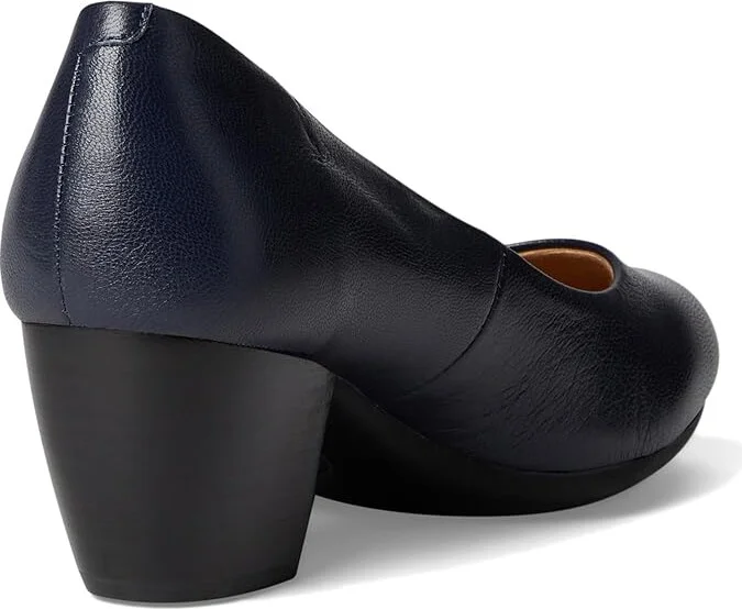 Comfortiva Amora High Women's Heels Peacoat Navy River Leather : 6 M (B) - Image 5