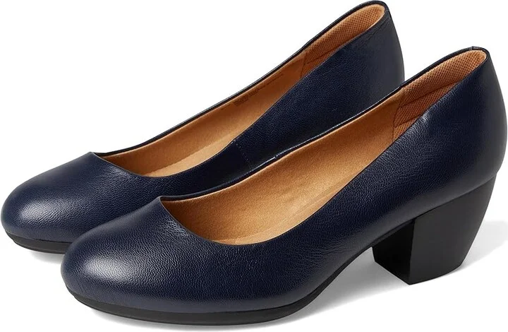 Peacoat Navy River Leather