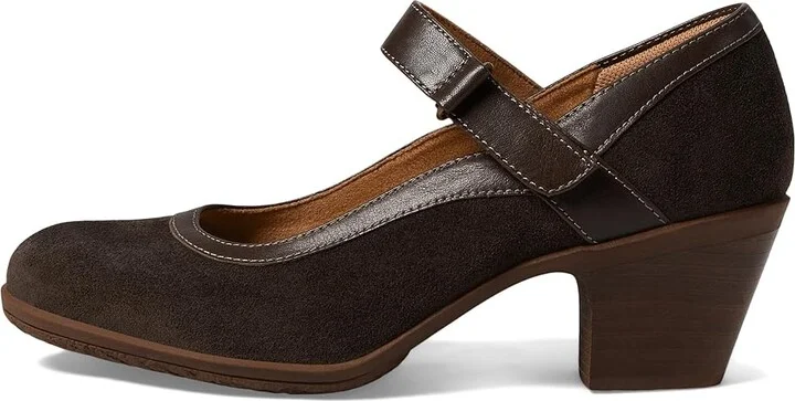 Comfortiva Barnes High Women's Heels Dark Brown : 8.5 M (B), Leather/Suede - Image 5