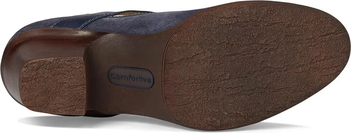 Comfortiva Barnes High Women's Heels Storm Blue : 6 W (D), Leather/Suede - Image 3