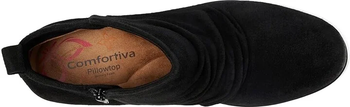 Comfortiva Brandy Women's Boots Black : 6 M (B), Rubber/Suede/Textile - Image 2