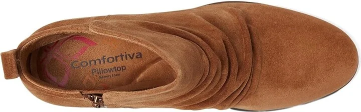 Comfortiva Brandy Women's Boots Havana Brown : 6.5 W (D), Rubber/Suede/Textile - Image 2