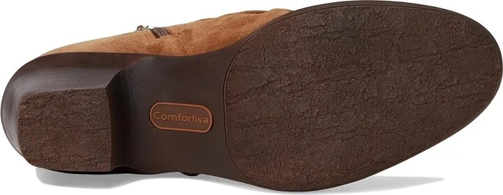 Comfortiva Brandy Women's Boots Havana Brown : 6.5 W (D), Rubber/Suede/Textile - Image 3
