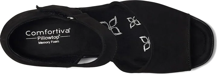 Comfortiva Daniella Women's Sandals Black : 7.5 M (B), Leather - Image 2