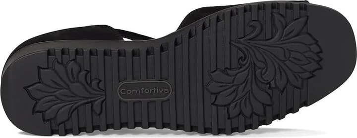 Comfortiva Daniella Women's Sandals Black : 7.5 M (B), Leather - Image 3
