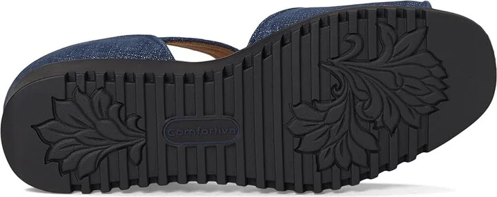 Comfortiva Daniella Women's Sandals Denim : 8.5 W (D), Leather - Image 3