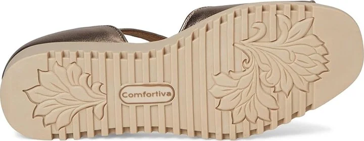Comfortiva Daniella Women's Sandals Light Espresso : 9.5 M (B), Leather - Image 3