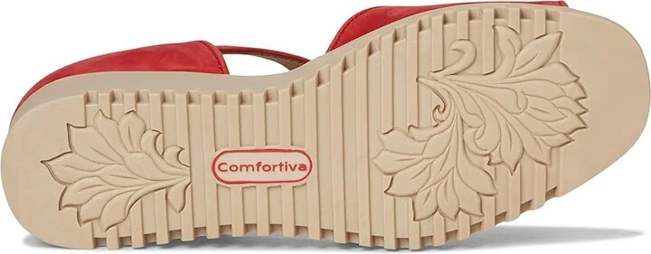 Comfortiva Daniella Women's Sandals Red : 9 M (B), Leather - Image 3