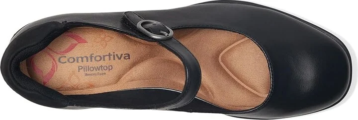 Comfortiva Debbie High Women's Heels Black : 8 M (B), Leather/Suede - Image 2