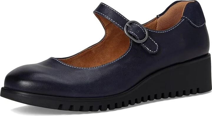 Comfortiva Debbie High Women's Heels Sky Navy : 10 W (D), Leather/Suede - Image 5