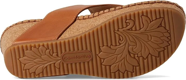 Comfortiva Edwyn Women's Sandals Luggage : 10 W (D), Leather - Image 3