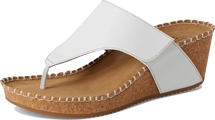 Comfortiva Edwyn Women's Sandals White : 8 W (D), Leather - Image 5