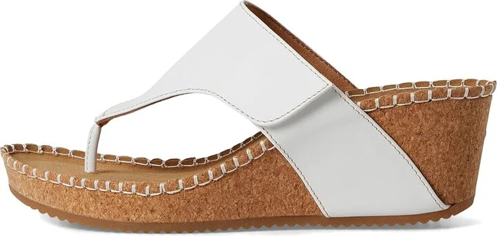 Comfortiva Edwyn Women's Sandals White : 8 W (D), Leather - Image 6