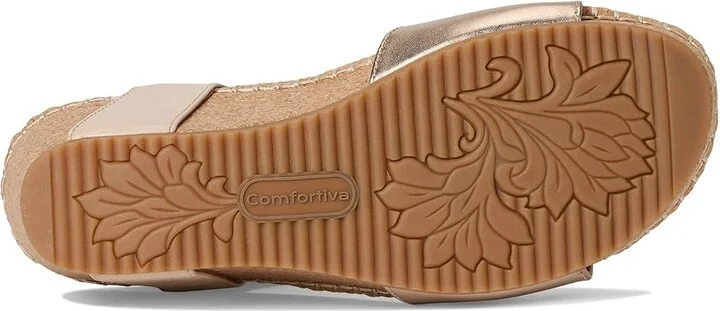 Comfortiva Eldorah Women's Sandals Beige-Gold : 7 M (B), Leather - Image 3