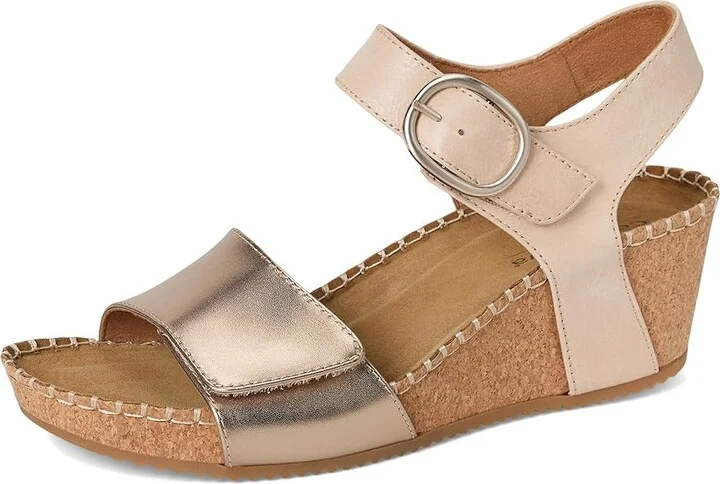 Comfortiva Eldorah Women's Sandals Beige-Gold : 7 M (B), Leather - Image 5