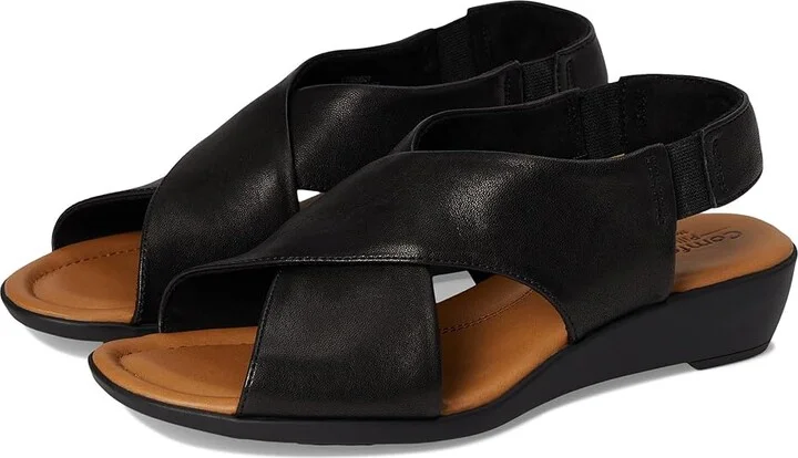 Comfortiva Emilee Women's Sandals Black : 6.5 M (B), Leather