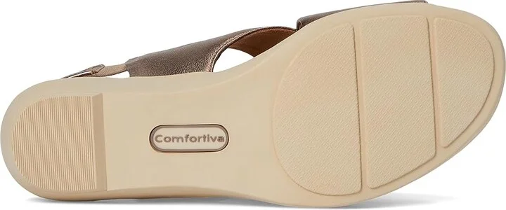 Comfortiva Emilee Women's Sandals Light Espresso : 7.5 W (D), Leather - Image 3