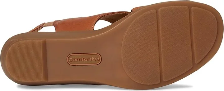 Comfortiva Emilee Women's Sandals Luggage : 10 M (B), Leather - Image 3