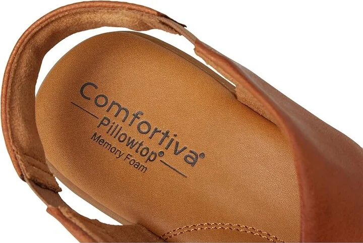 Comfortiva Emilee Women's Sandals Luggage : 10 M (B), Leather - Image 7