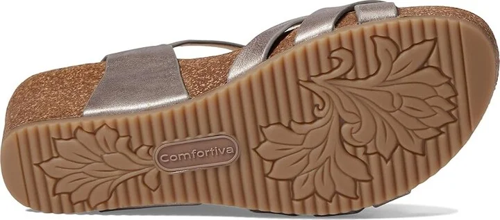 Comfortiva Erena Women's Shoes Pewter : 6 W (D), Leather - Image 3