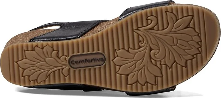 Comfortiva Erlina Women's Sandals Black : 7 W (D), Leather/Rubber - Image 3