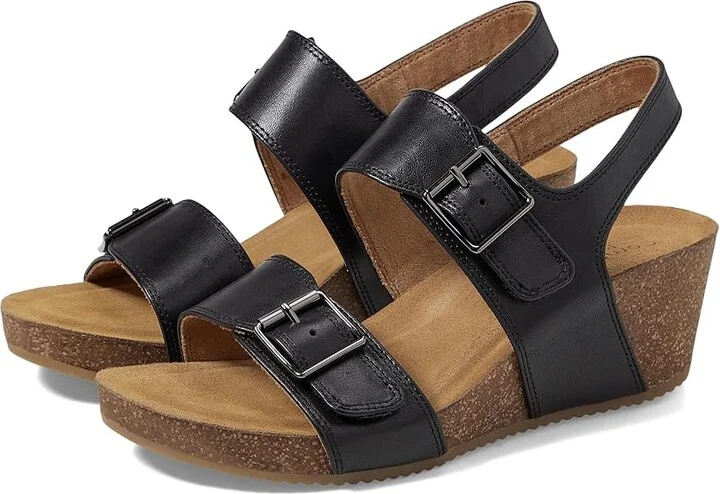 Comfortiva Erlina Women's Sandals Black : 7 W (D), Leather/Rubber