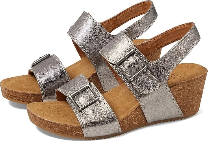 Comfortiva Erlina Women's Sandals Grey Gold : 7.5 M (B), Leather/Rubber