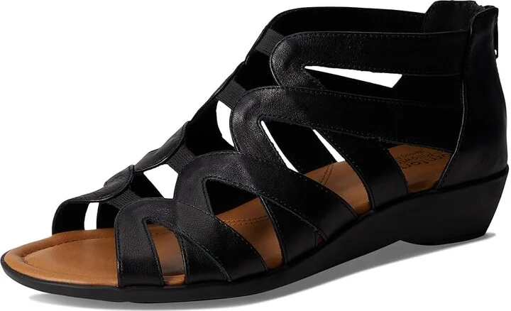 Comfortiva Eternia Women's Sandals Black : 8 W (D), Leather - Image 5