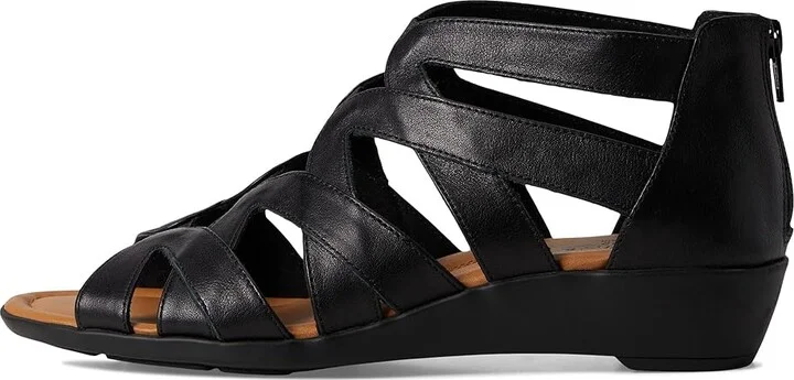 Comfortiva Eternia Women's Sandals Black : 8 W (D), Leather - Image 6