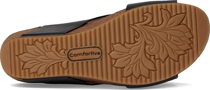Comfortiva Eva Women's Sandals Black : 6.5 M (B), Leather - Image 3
