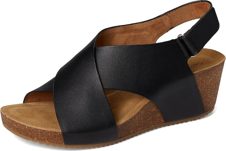 Comfortiva Eva Women's Sandals Black : 6.5 M (B), Leather - Image 5