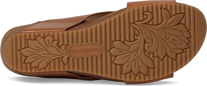 Comfortiva Eva Women's Sandals Sand : 6 W (D), Leather - Image 3