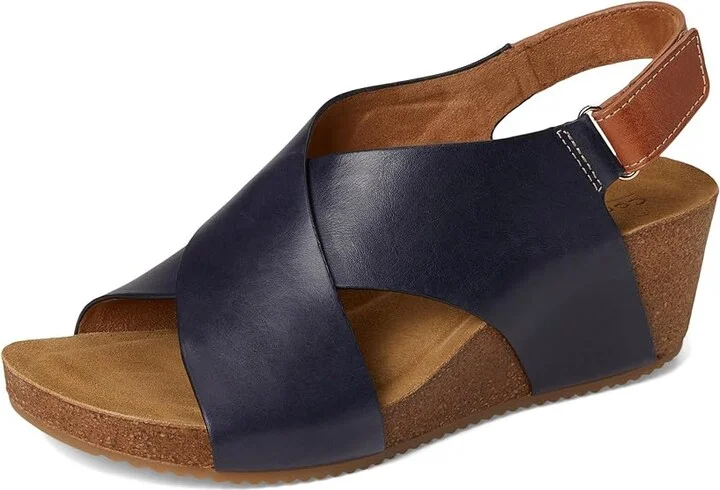Comfortiva Eva Women's Sandals Sky Navy : 6.5 M (B), Leather - Image 5