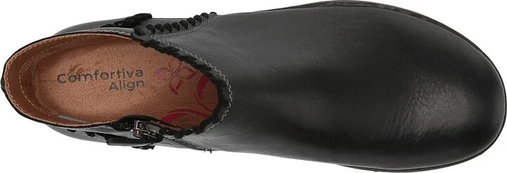 Comfortiva Fallston Women's Boots Black Wild Steer/Cow Suede : 6 M (B), Leather - Image 3