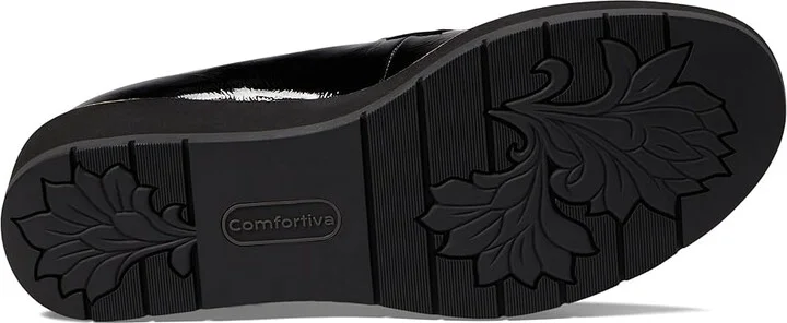 Comfortiva Farland Women's Shoes Black Crinkle Patent : 6 W (D), Leather - Image 3
