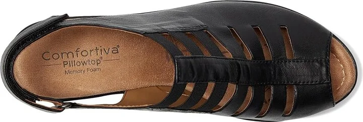 Comfortiva Faye Women's 1-2 inch heel Shoes Black Oleoso : 5.5 M (B), Leather/Nubuck/Synthetic - Image 3