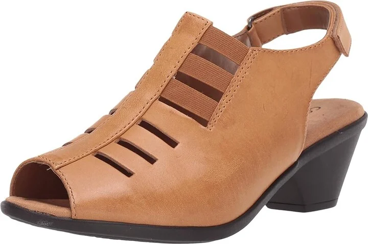 Comfortiva Faye Women's 1-2 inch heel Shoes Desert Sand Talco : 6 WW (EE), Leather/Nubuck/Synthetic - Image 2