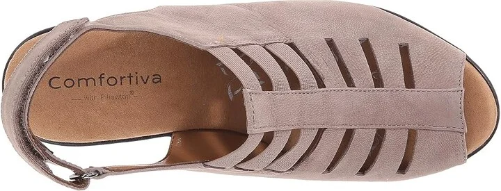 Comfortiva Faye Women's 1-2 inch heel Shoes Grey Otago Nubuck : 9.5 N (AA), Leather/Nubuck/Synthetic - Image 3