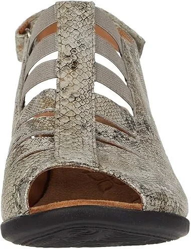 Comfortiva Faye Women's 1-2 inch heel Shoes Light Grey Rockafeller Snake Print : 6 W (D), Leather/Synthetic - Image 6